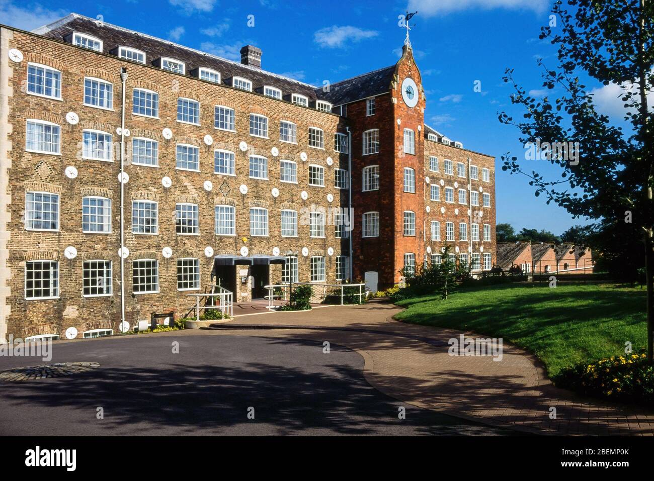 New Mills, the Headquarters of Renishaw plc in an old restored