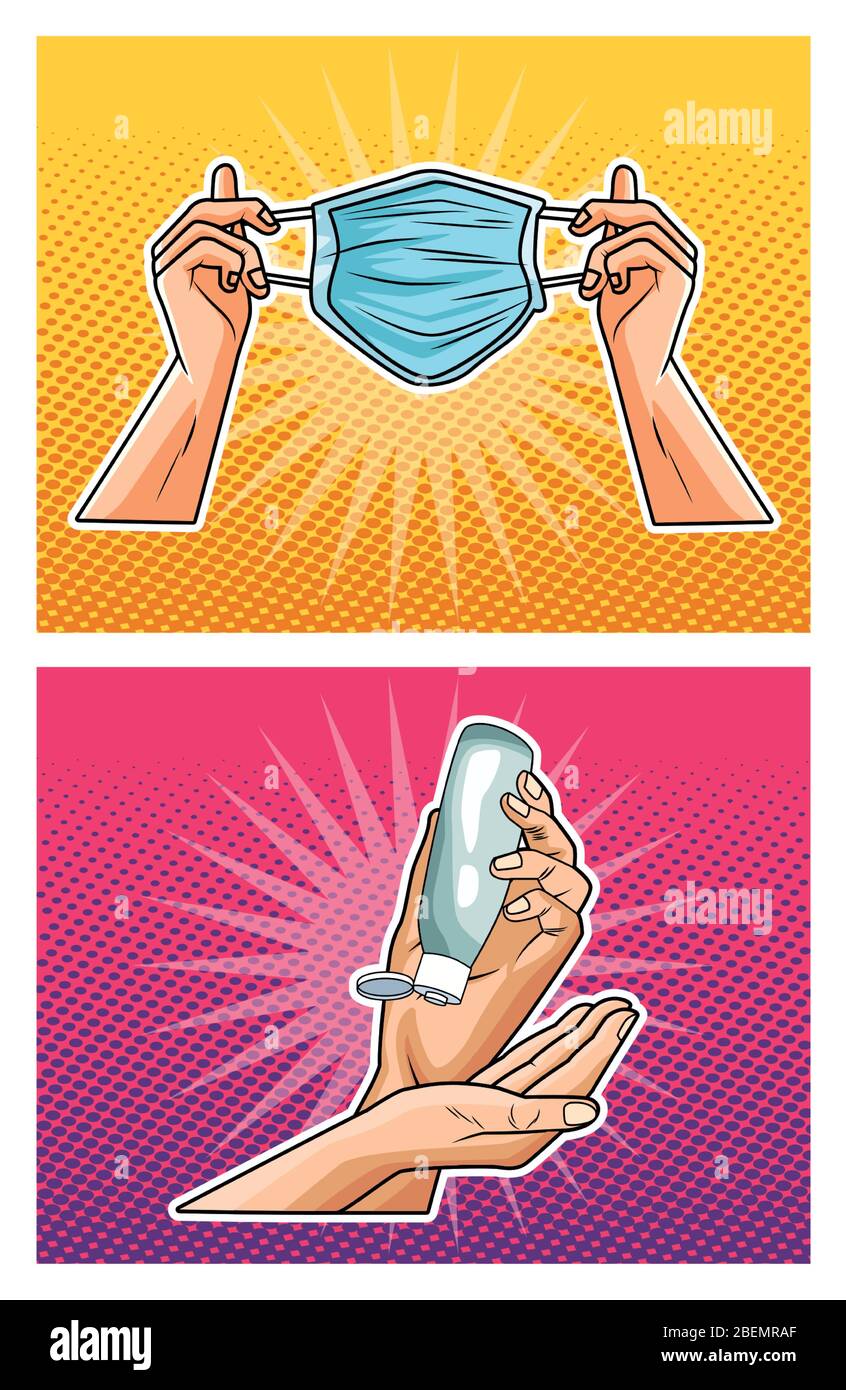prevention methods covid19 pandemics icons Stock Vector Image & Art - Alamy