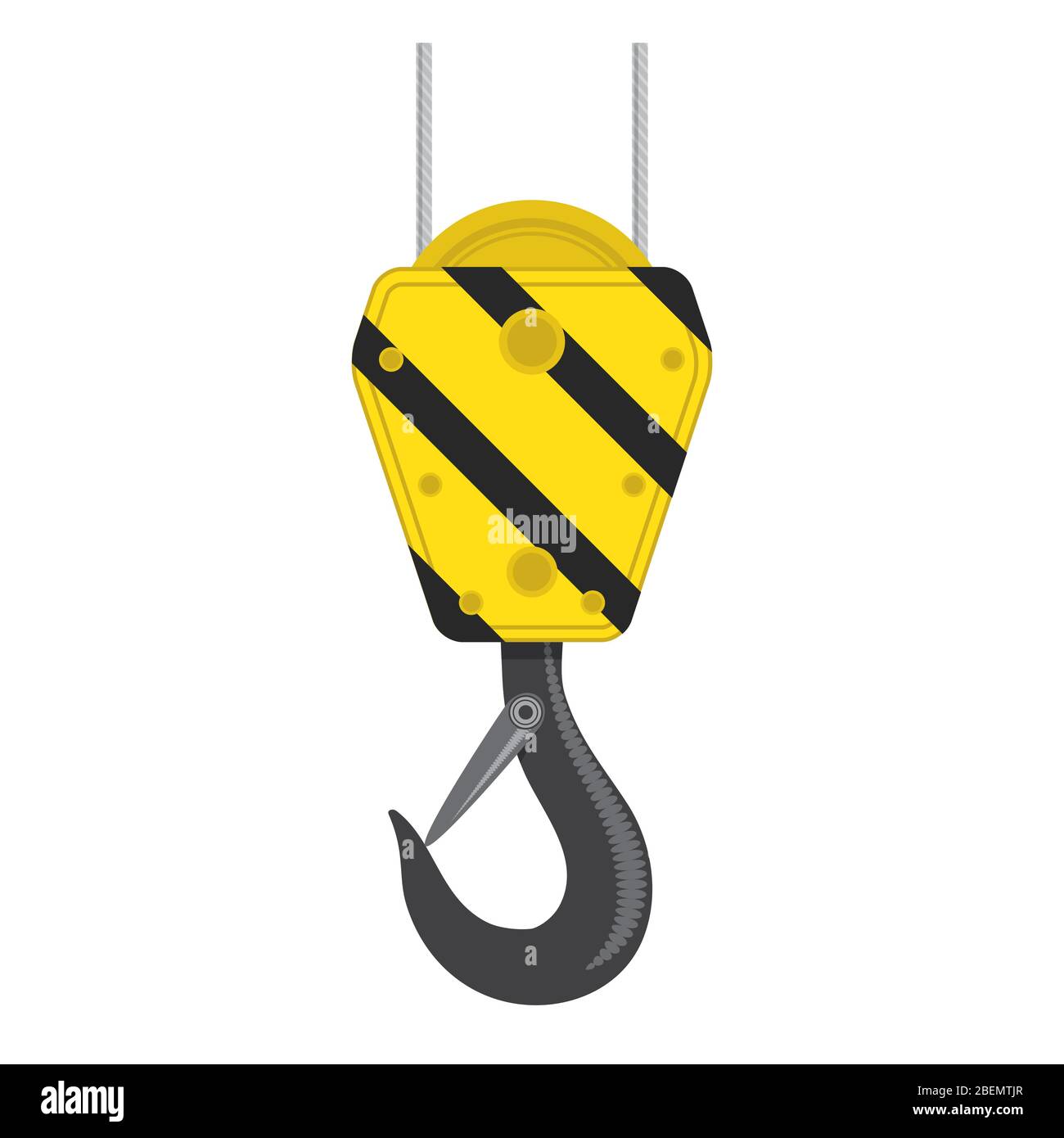 Old lifting crane Stock Vector Images - Alamy