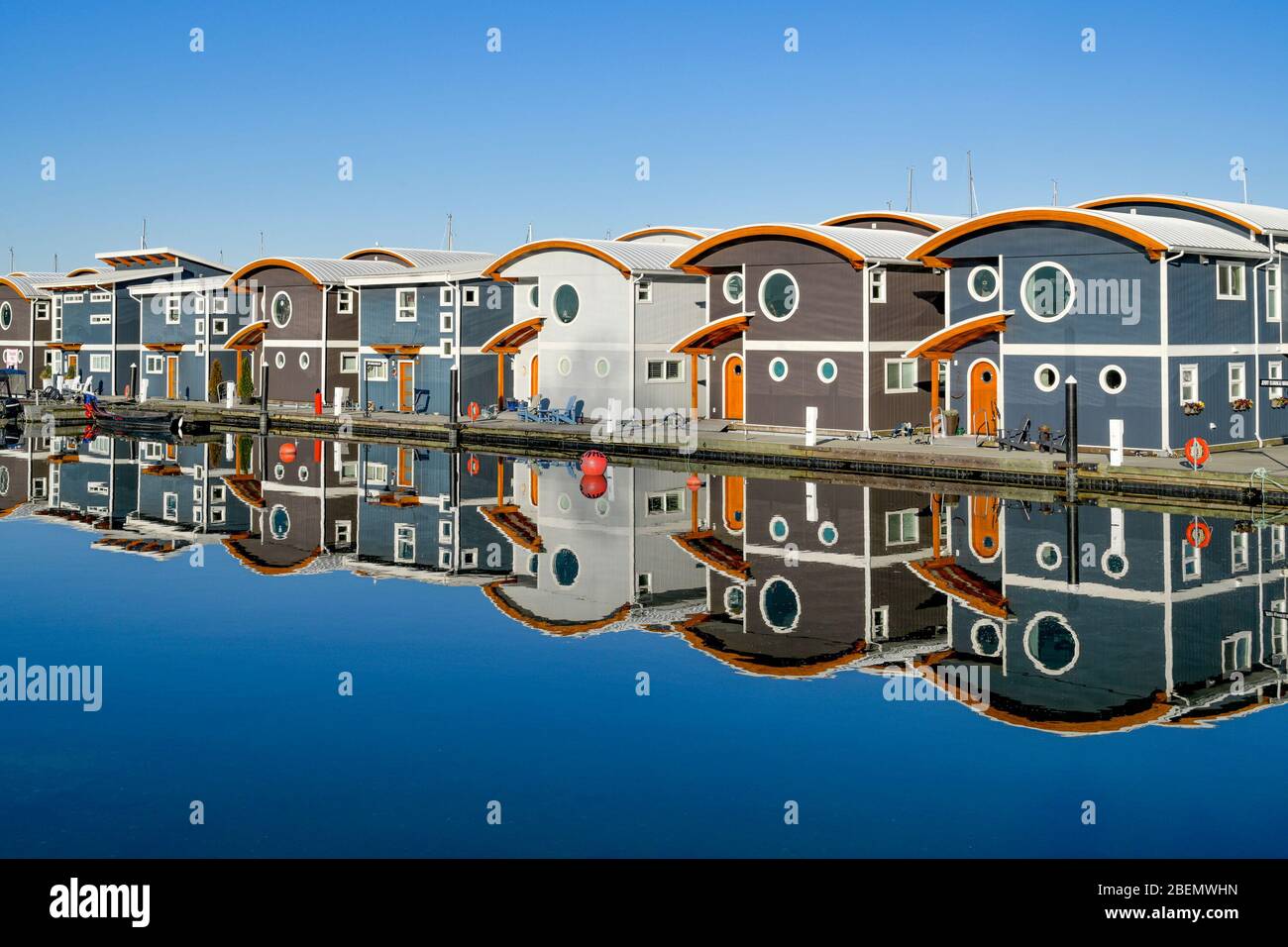 Float homes, Mosquito Creek Marina, North Vancouver, British Columbia