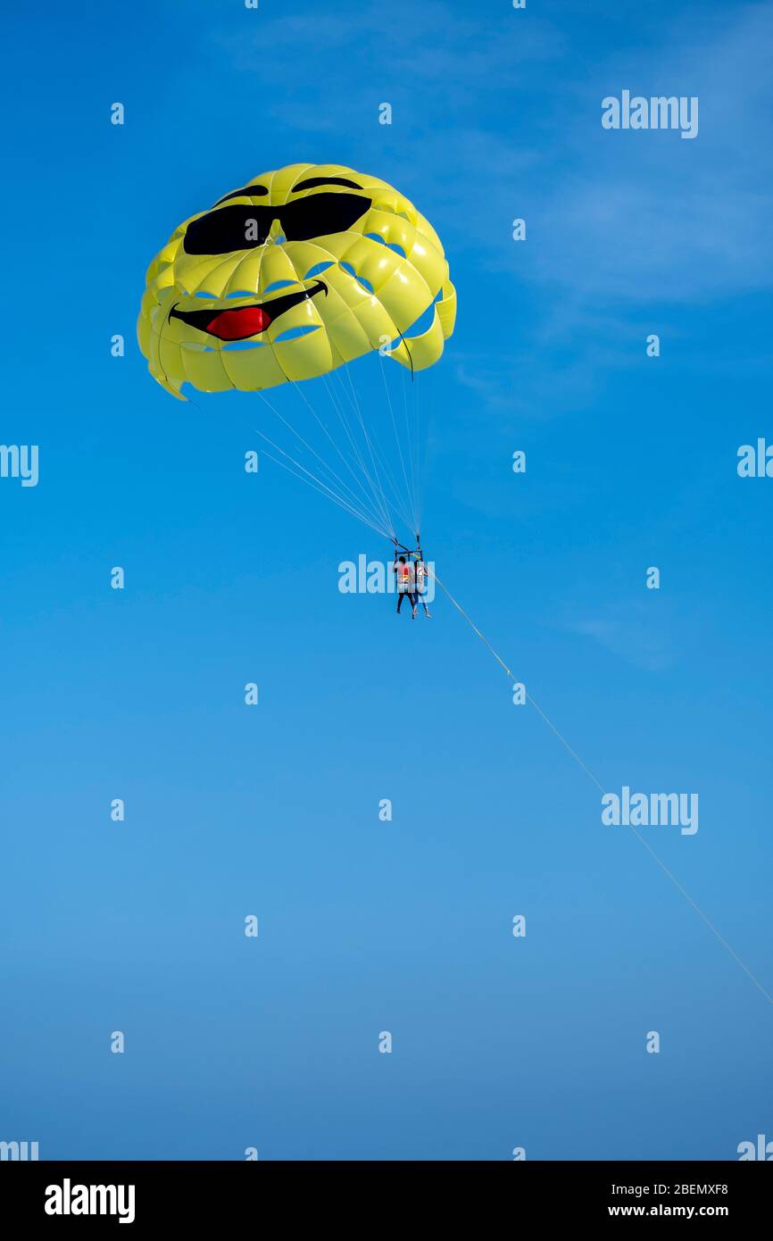 Parasailing Stock Photo