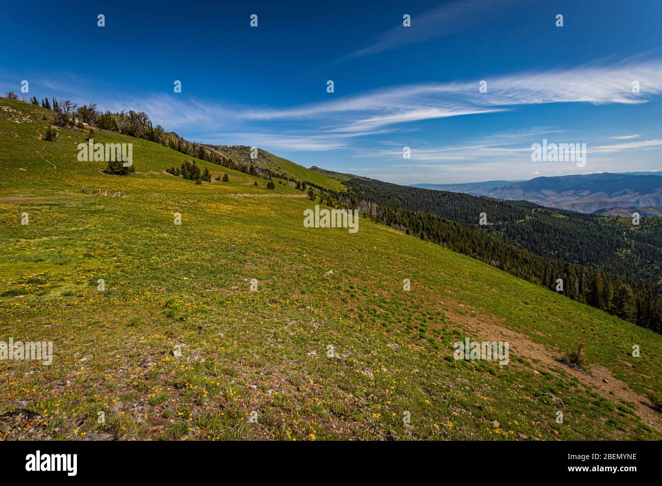 The Heaven's Gate Vista overlooks the Seven Devils Mountain and the