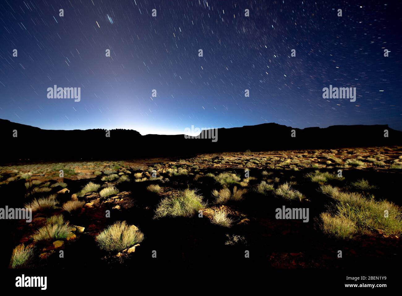 Stark landscape in the desert Stock Photo