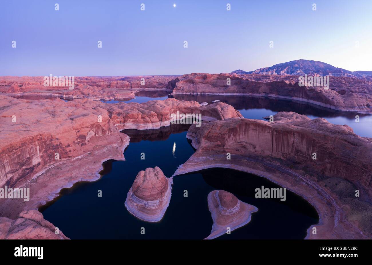 The Iconic Reflection Canyon in Utah's Escalante Grand Staircase Stock Photo