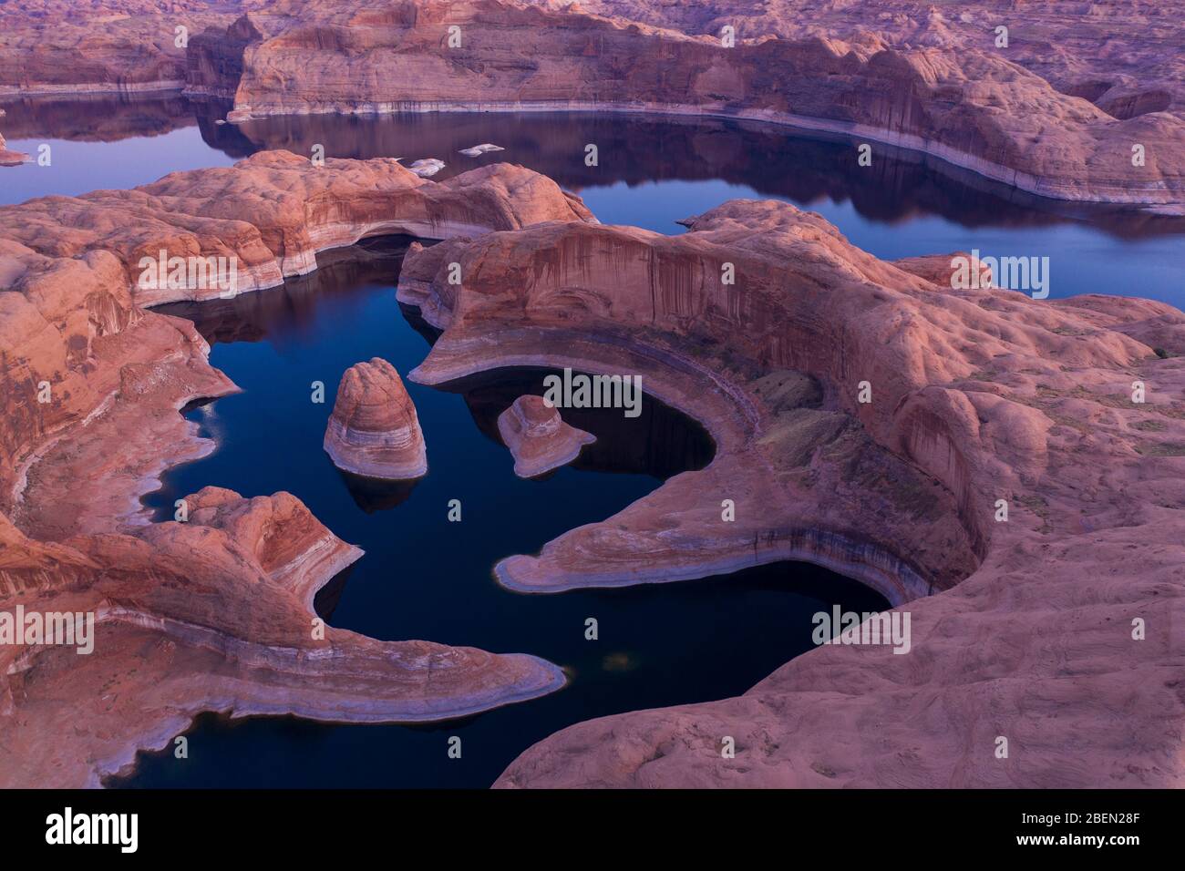 The Iconic Reflection Canyon in Utah's Escalante Grand Staircase Stock Photo