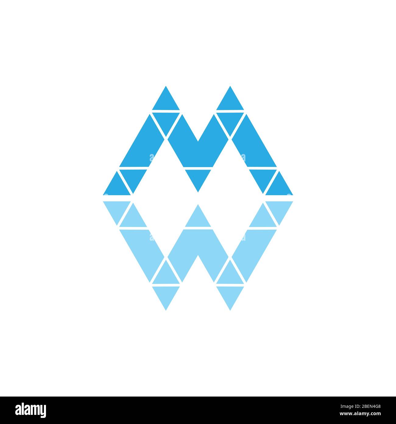 letter m triangles geometric logo vector Stock Vector Image & Art Alamy