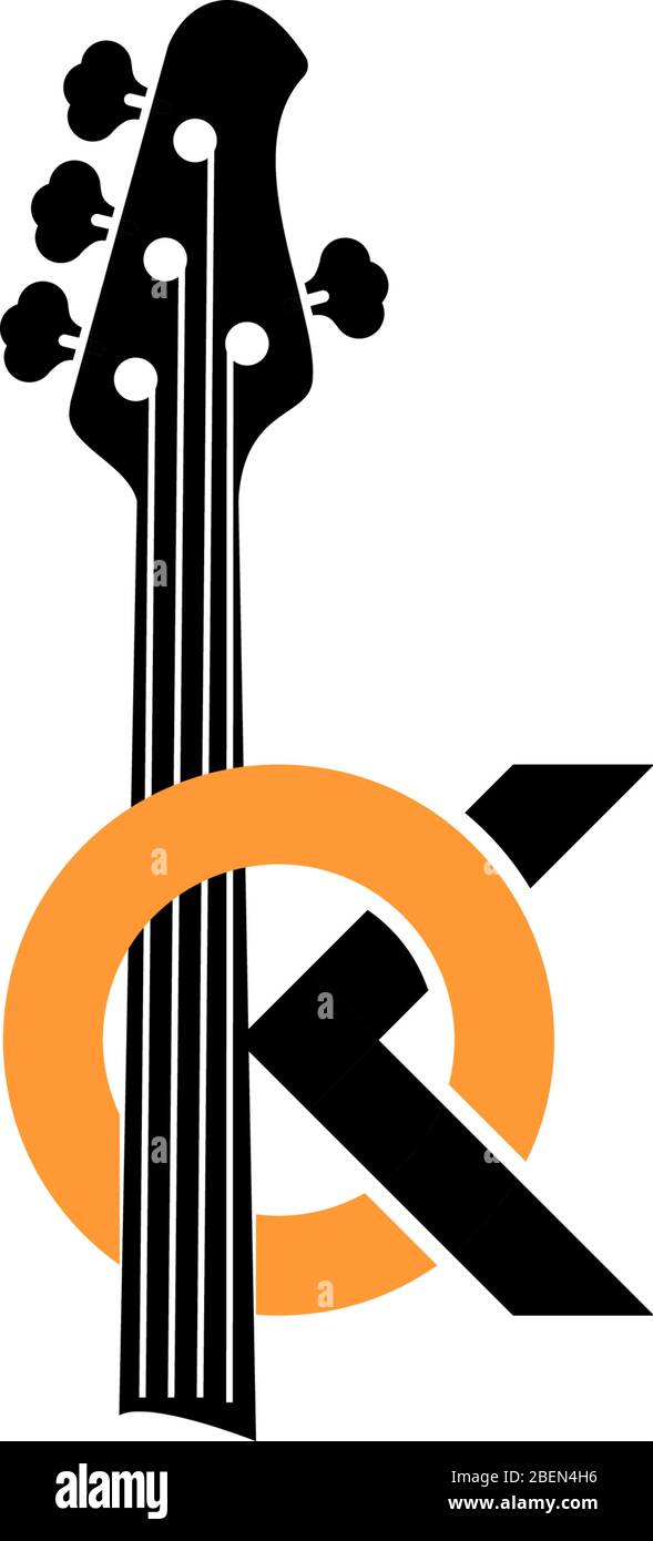 logo design about bass guitar player concept with bass illustration in  vector Stock Vector Image & Art - Alamy