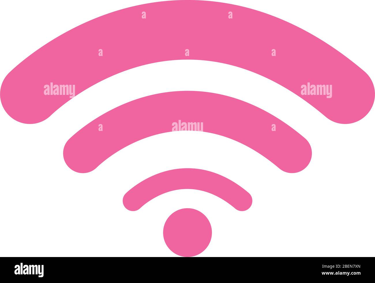 wifi symbol icon over white background, flat style, vector ilustration ...