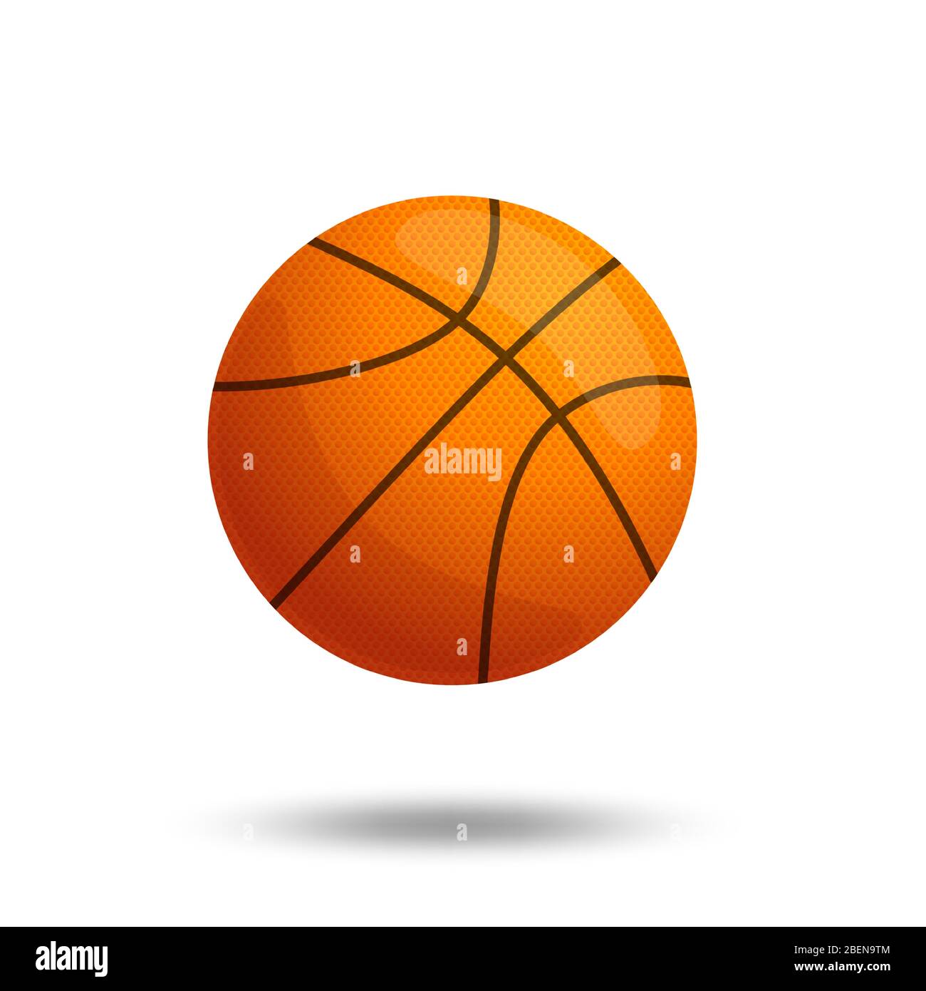 Basketball ball over white background. Vector illustration, isolated on ...