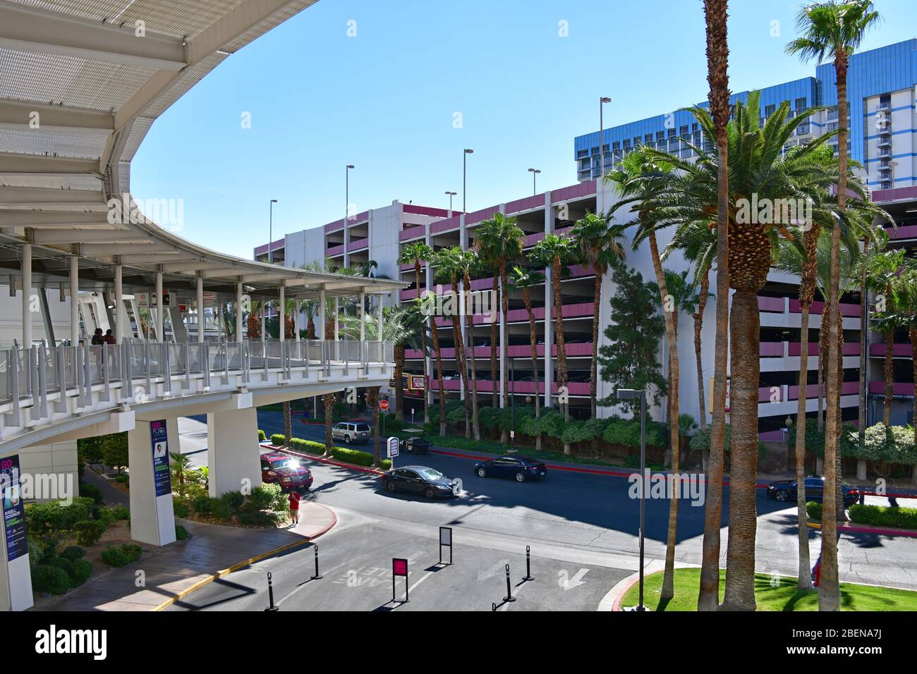 Las Vegas Nevada, USA September 30, 2018. East entrance Valet parking