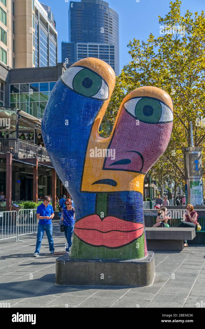 Melbourne Sculpture Ophelia Stock Photo