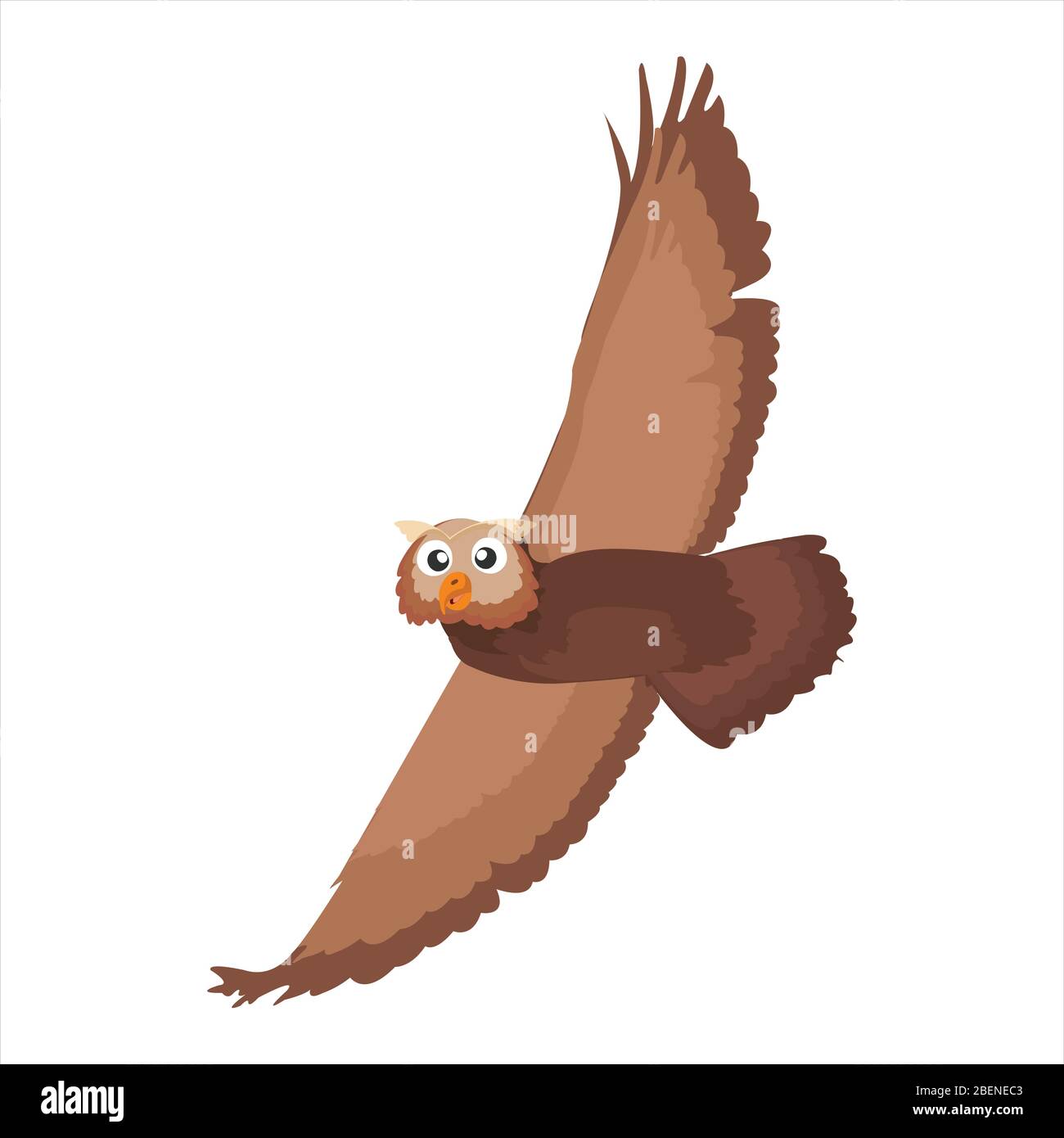 Cute animal owl clip art bird illustration cartoon character Stock Vector  Image & Art - Alamy