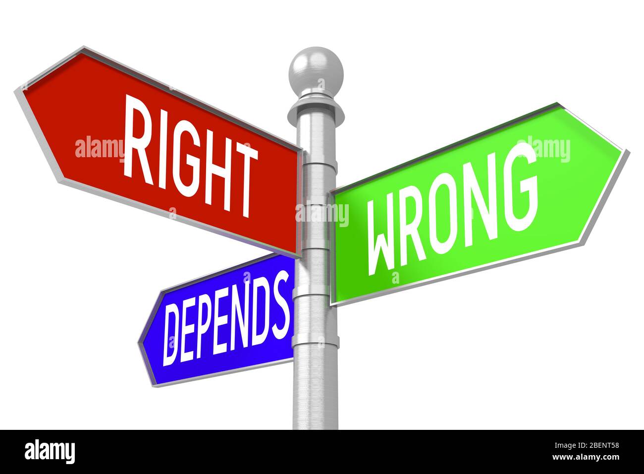 Choice concept - colorful signpost Stock Photo - Alamy