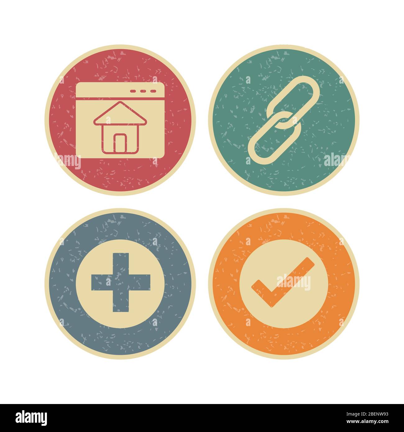 Icon Set Of Basic UI For Personal And Commercial Use Stock Photo - Alamy