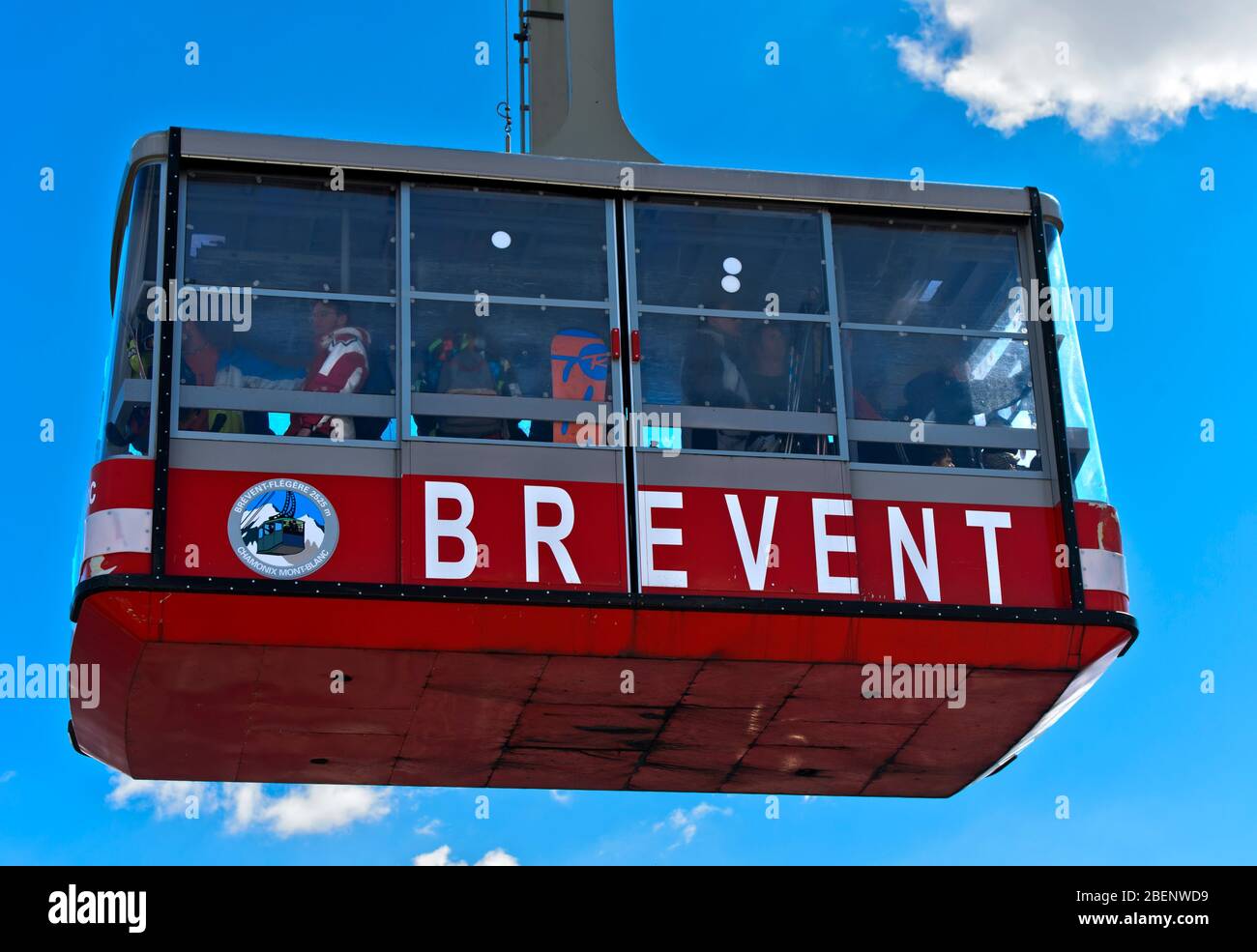 Cabin of the Brevent cable car, Planpraz, Chamonix, HauteSavoie