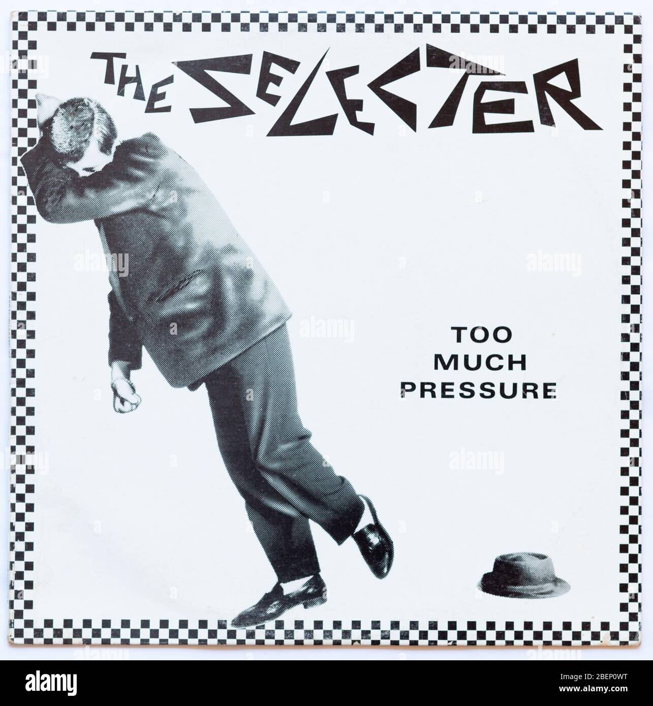 The cover of Too Much Pressure, 1980 album by The Selecter on 2 Tone - Editorial use only - Editorial use only Stock Photo
