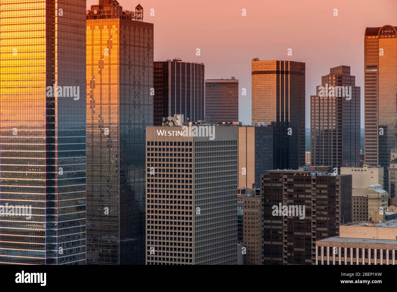 Dallas, Texas, USA. Downtown as seen from Reunion Tower Stock Photo Alamy