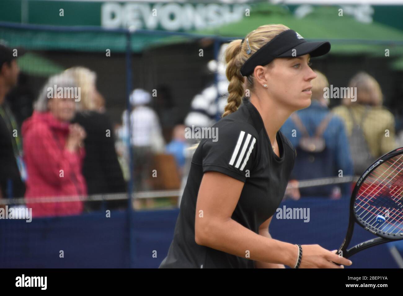 Angelique Kerber of Germany practicing at Eastbourne, Devonshire park ...