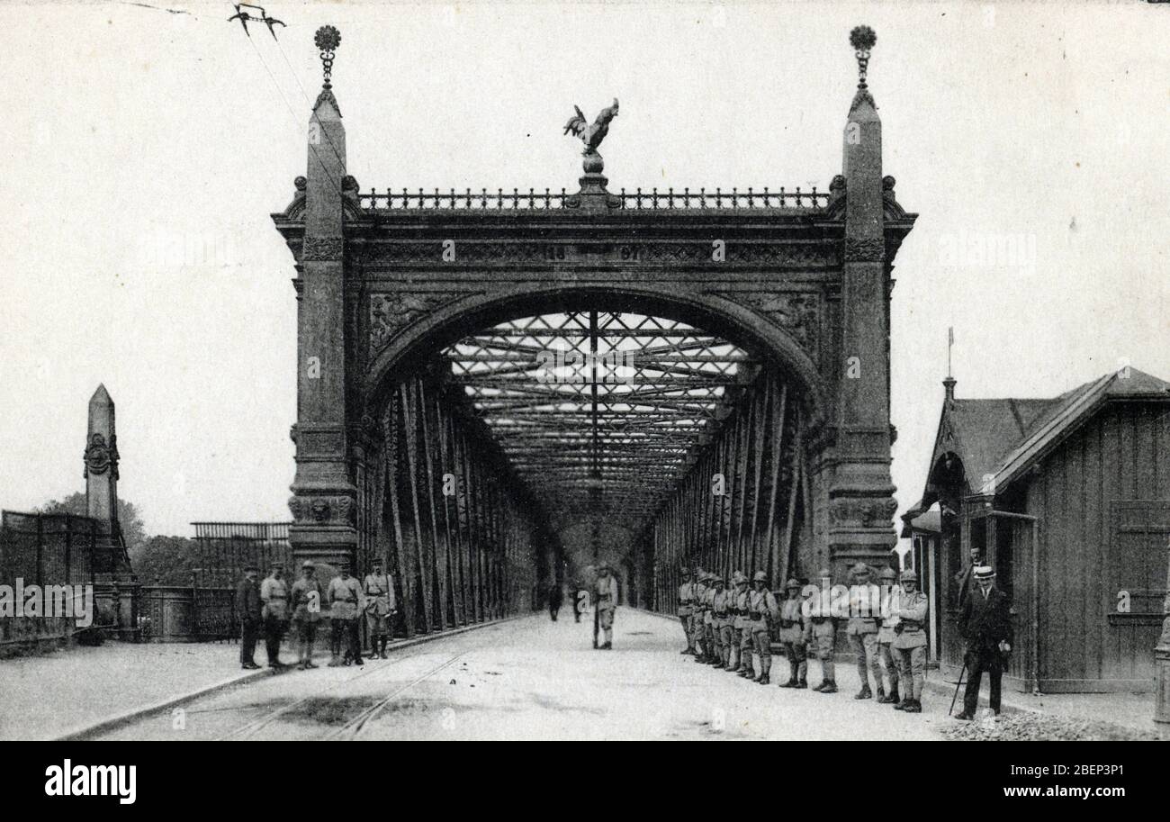 ue du Pont ferroviaire de Kehl, pont de la ligne de StrasbourgVille a