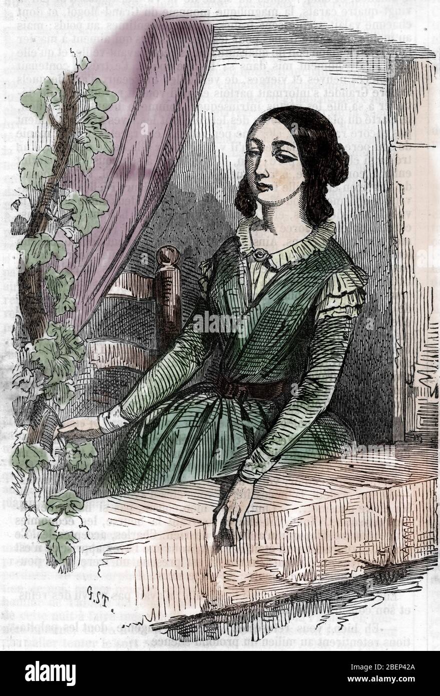 Portrait d ' Eugenie Grandet (Portrait of Eugenie Grandet) Illustration