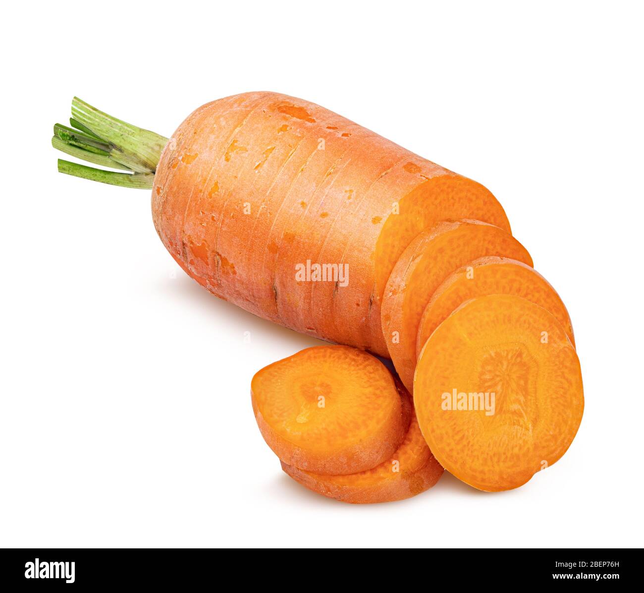 Carrots isolated on white background Stock Photo