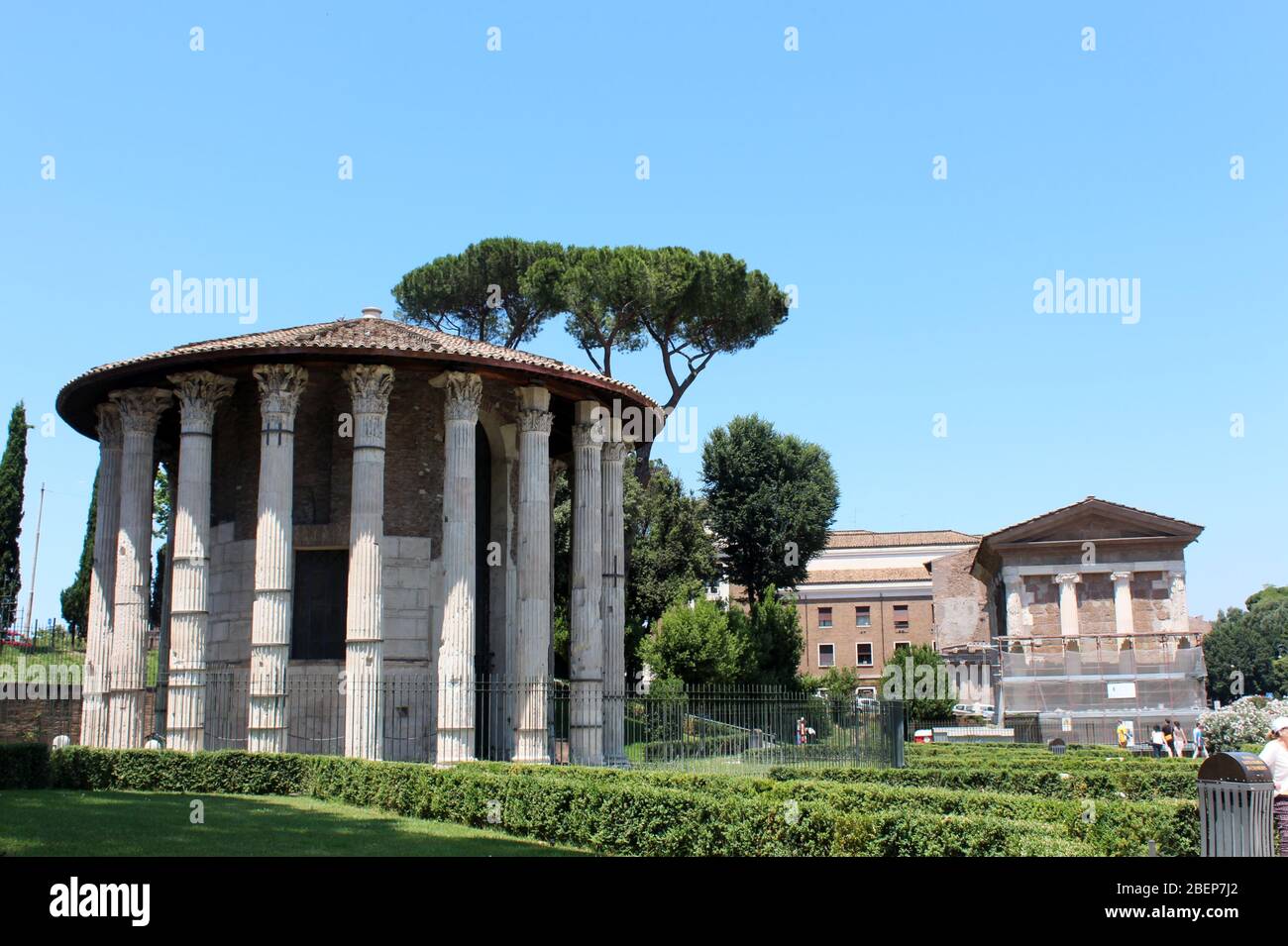 Tepel Rome Temple of Hercules Victor, Rome, Italy Stock Photo - Alamy
