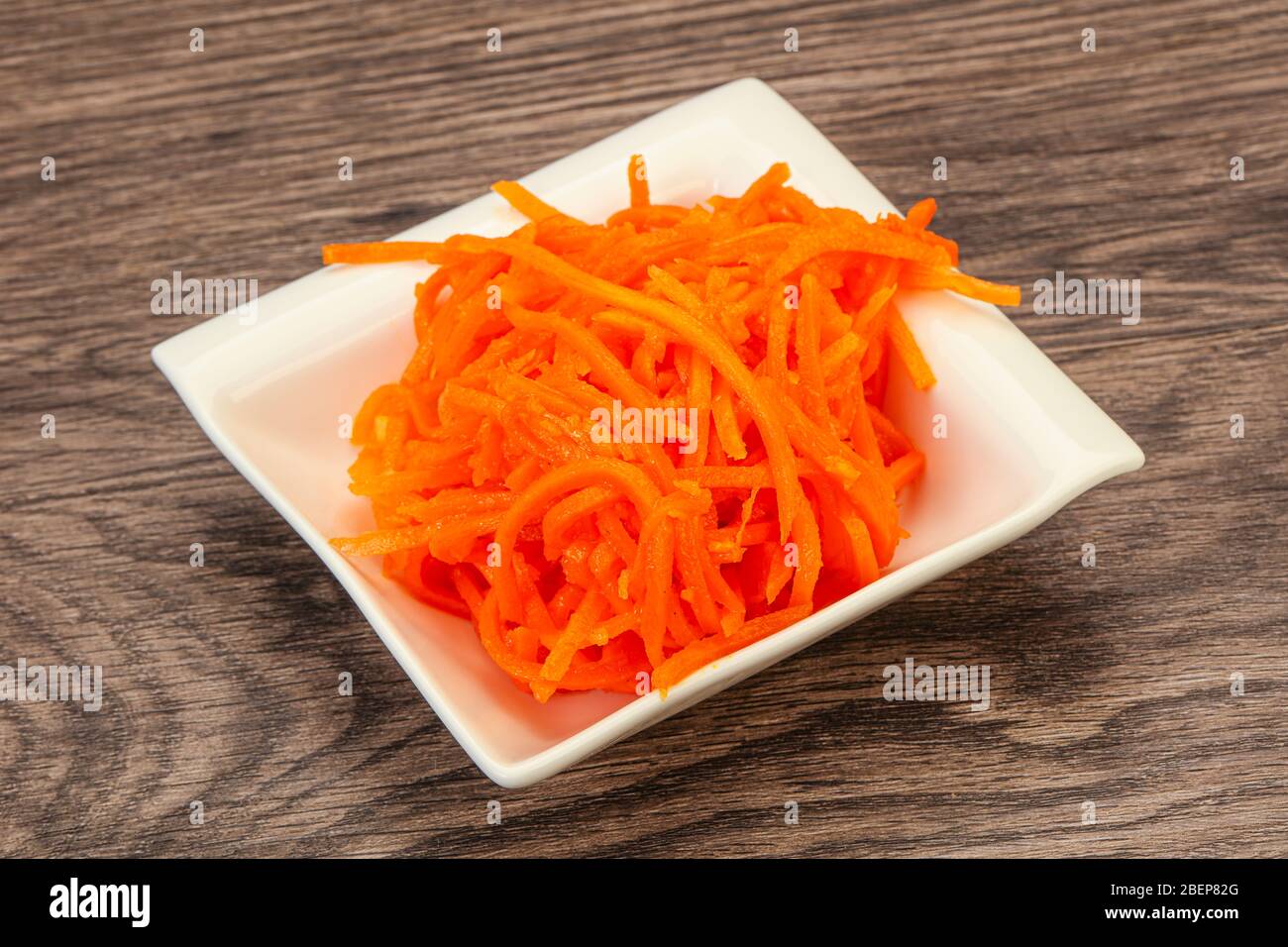 Spicy Korean carrot in the bowl Stock Photo Alamy
