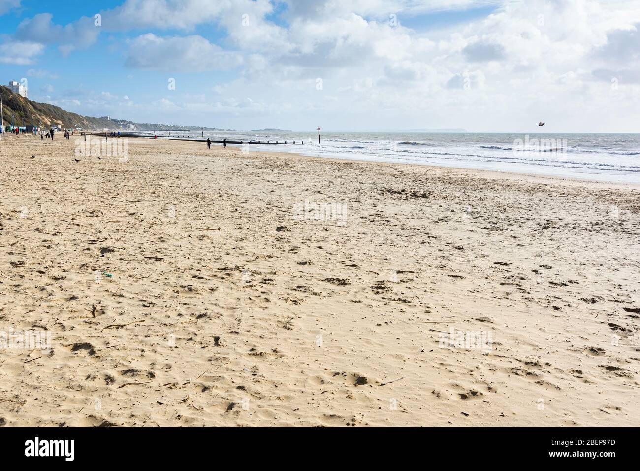 Bournemouth beach, sand and sea Stock Photo - Alamy