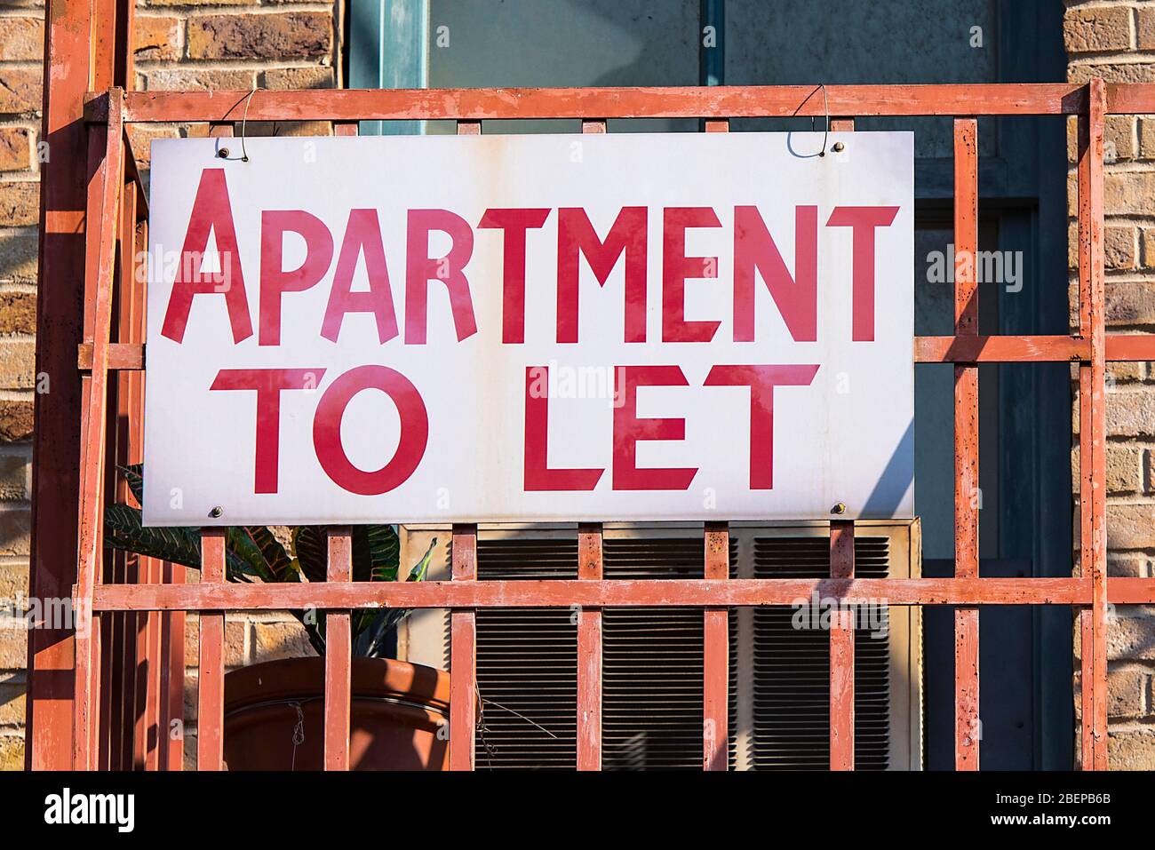 Apartment to Let metal sign on Balcony of living apartments Stock Photo Alamy