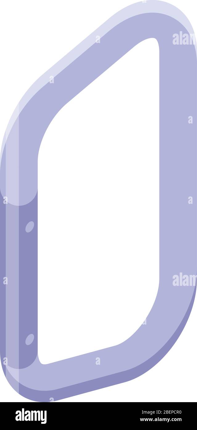 Climbing carabine icon, isometric style Stock Vector