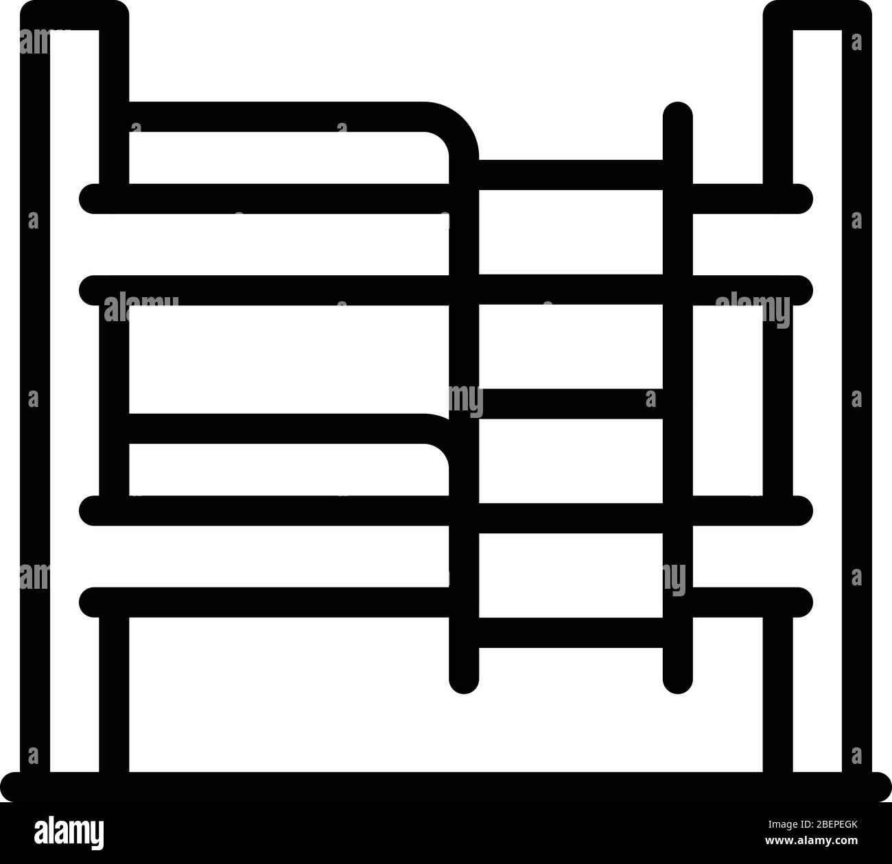 Bunk bed furniture icon, outline style Stock Vector Image & Art - Alamy