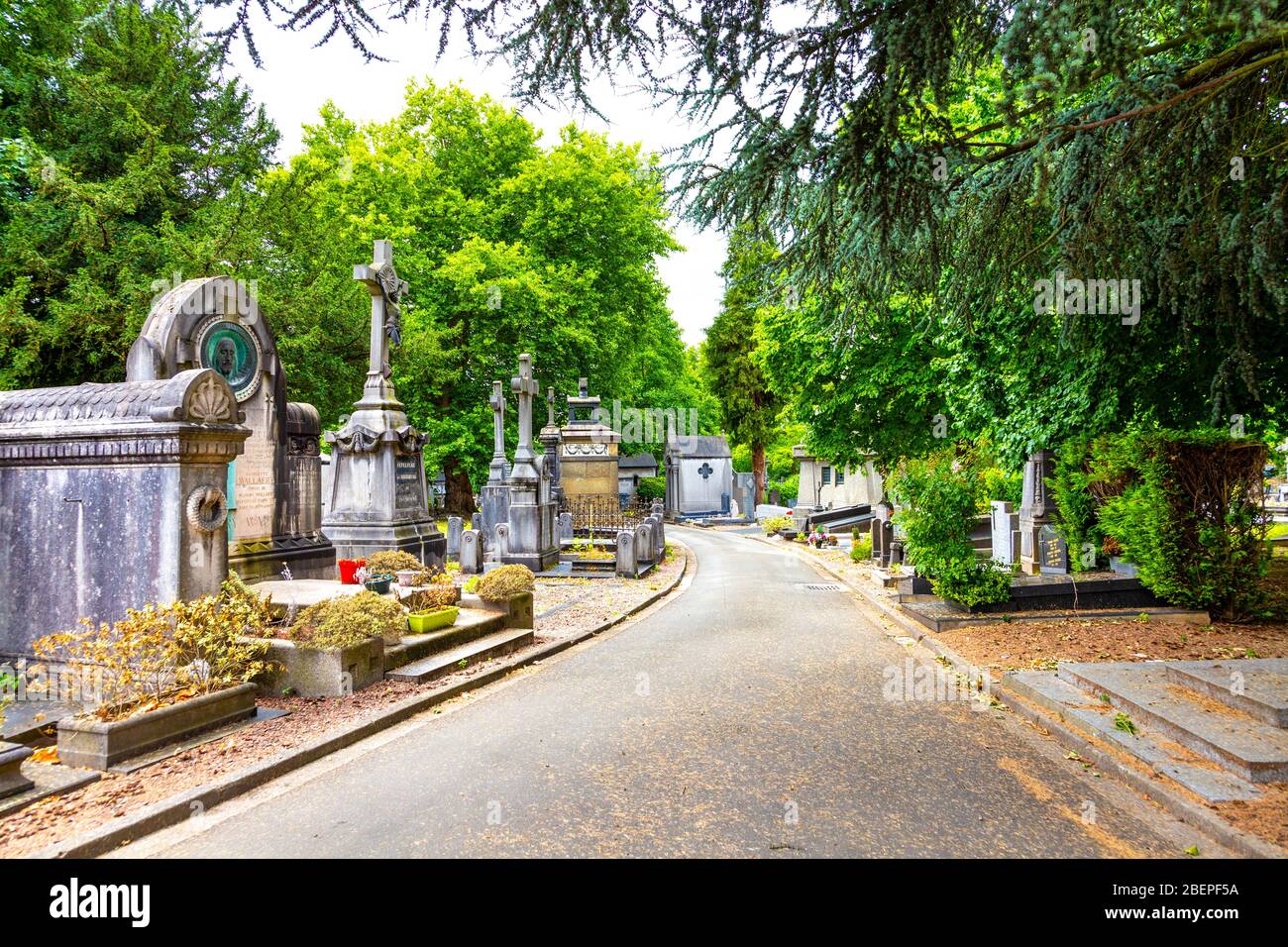 Cimetière de l'Est, Lille, France Stock Photo