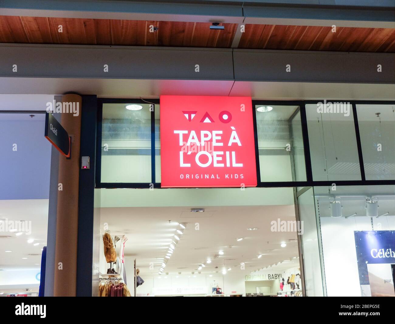 Tape à l'oeil storefront. Tape à l'œil is a French ready-to-wear brand for  children. It is a children's fashion brand that creates and distributes clo  Stock Photo - Alamy