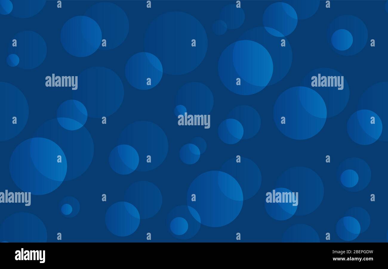 Blue water Abstract background with bubbles. Vector Seamless pattern texture blue color. Stock Vector