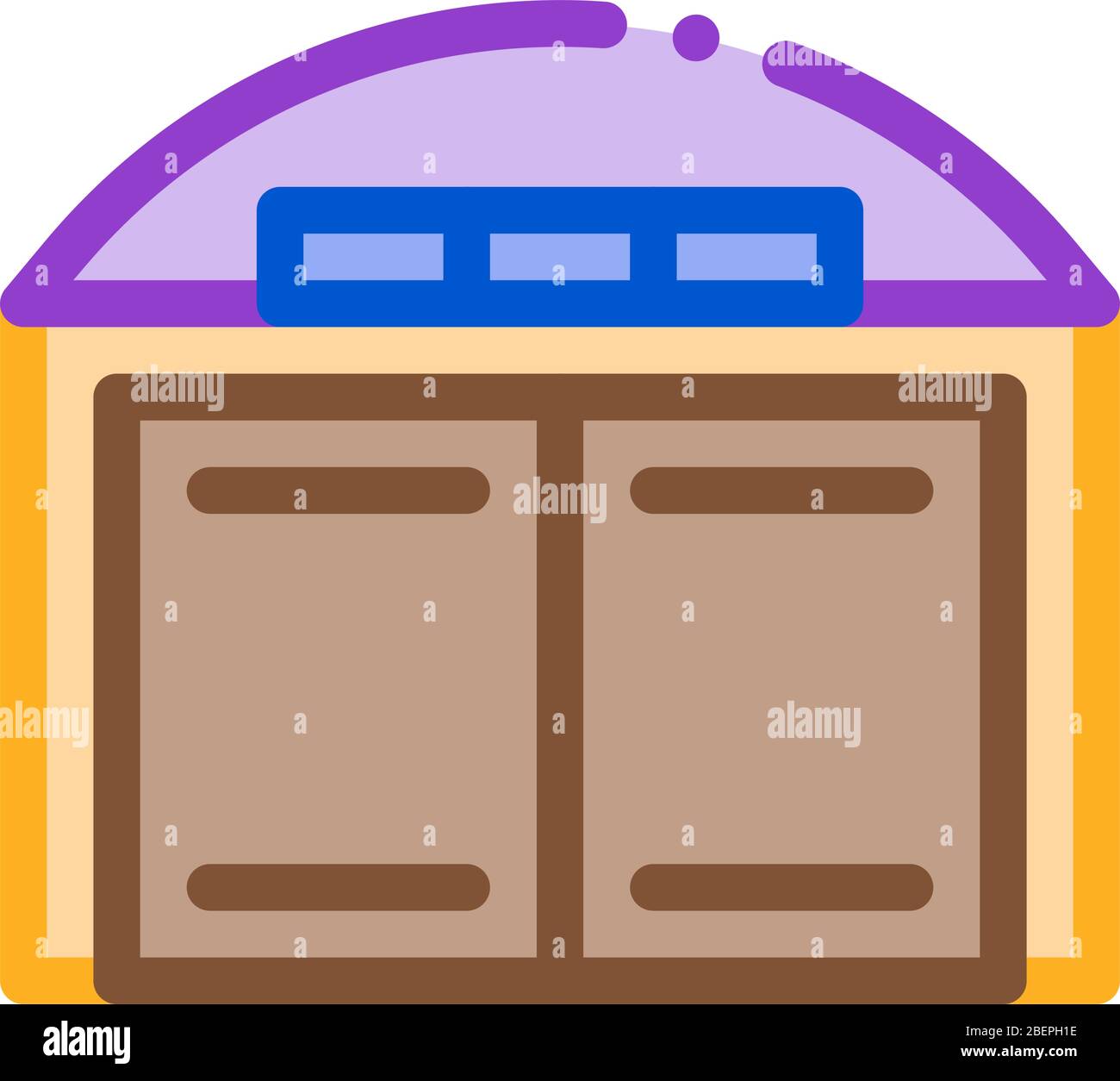 car garage icon vector outline illustration Stock Vector Image & Art ...