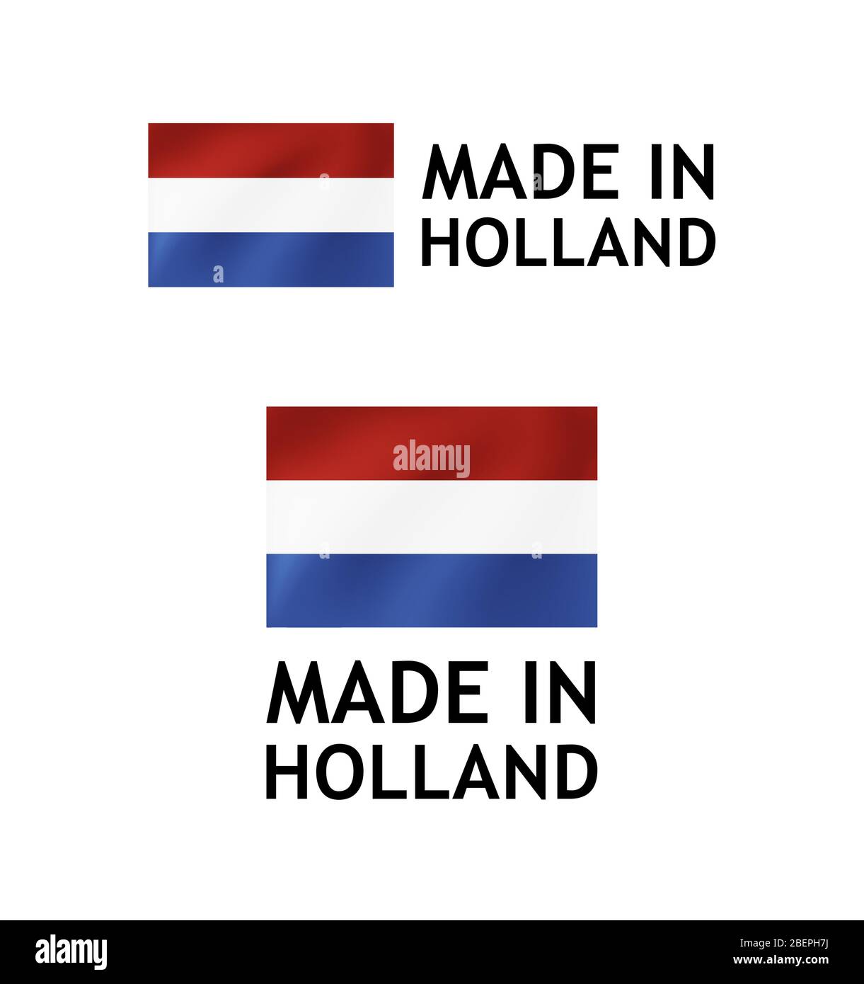Made in Holland Label, Vector Tag