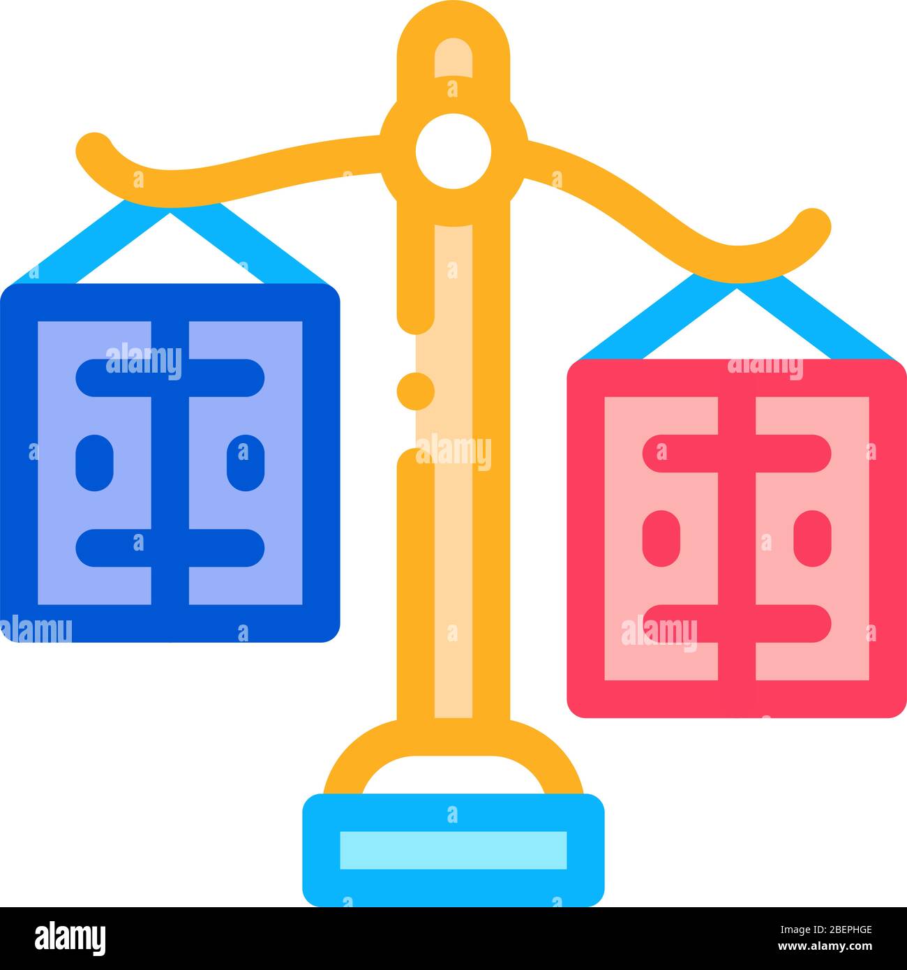 significance preponderance of different products icon vector outline ...