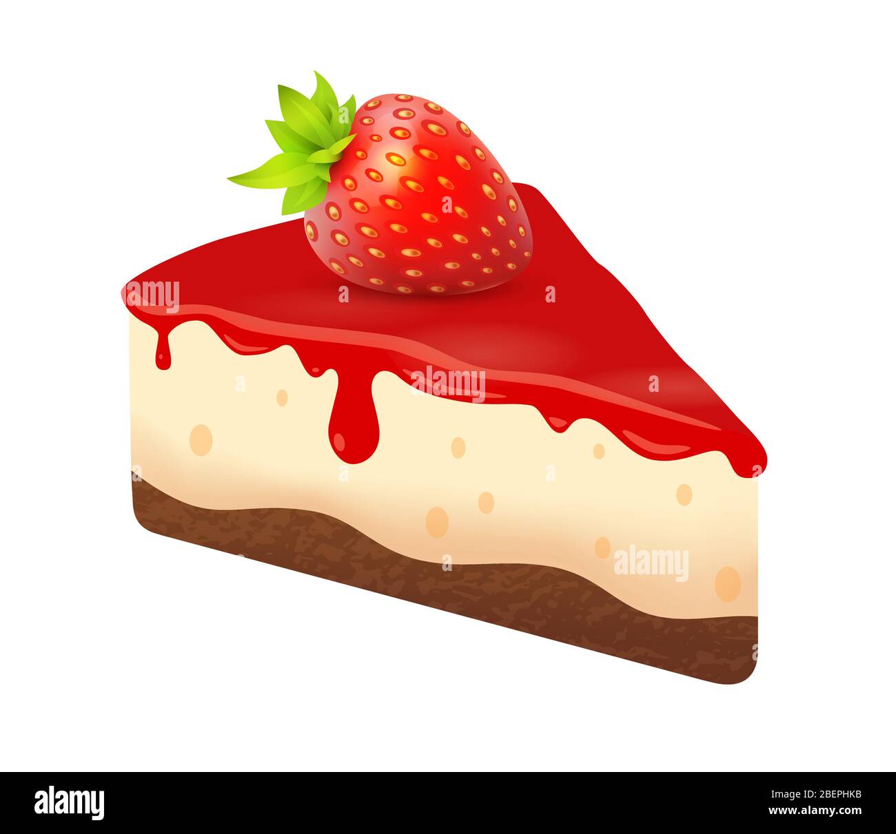 Slice of cake dark Stock Vector Images Alamy