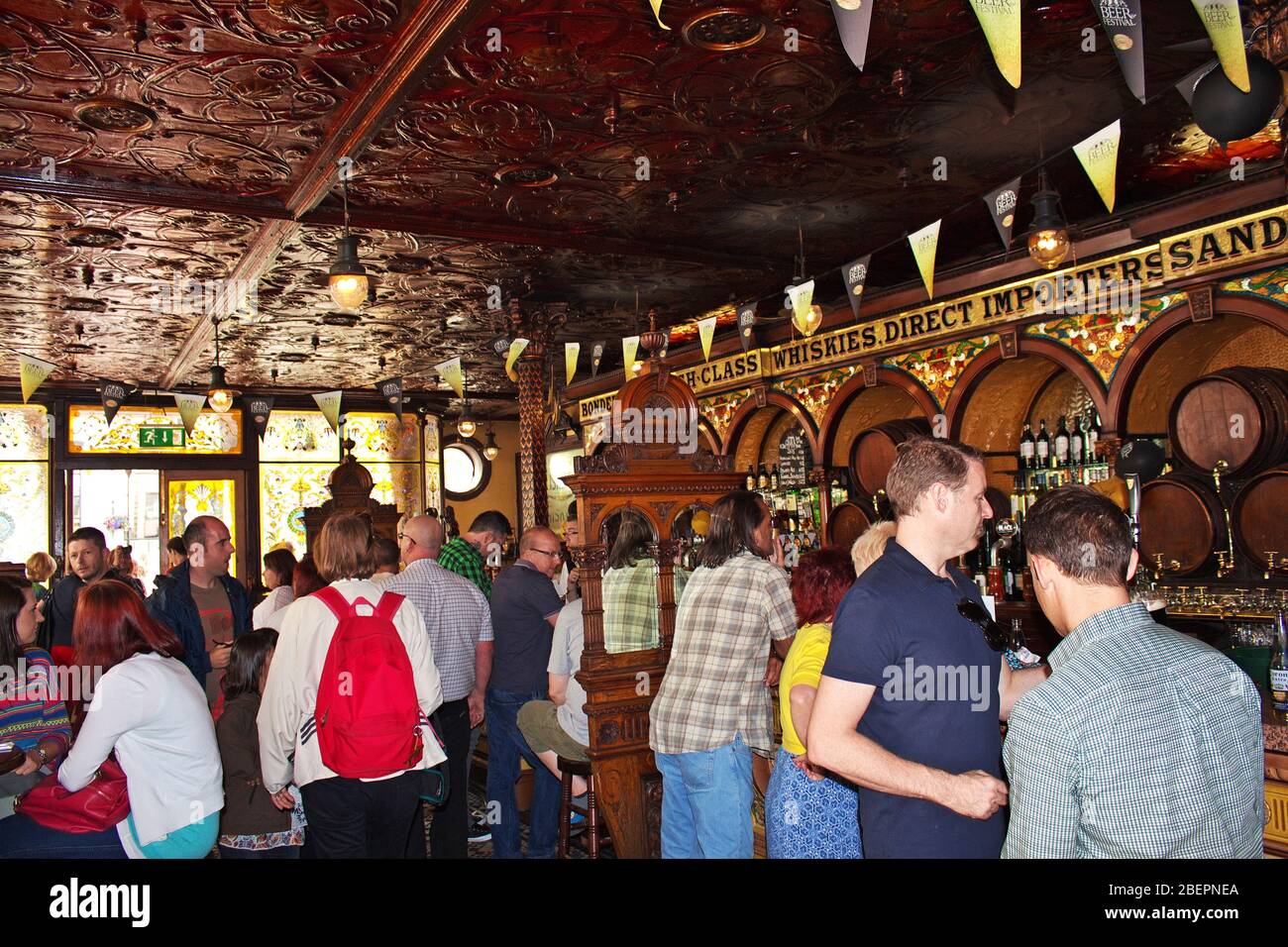 Belfast, Northern Ireland / UK 03 Aug 2013 The crown pub, Belfast