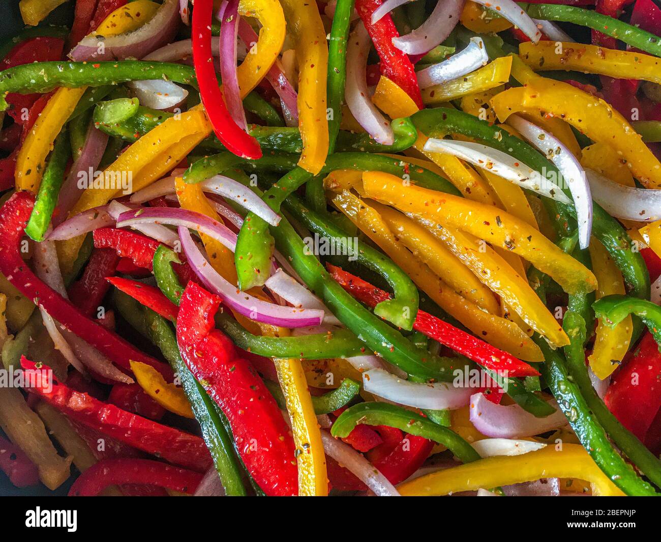 Three sliced green bell peppers hi-res stock photography and images - Alamy