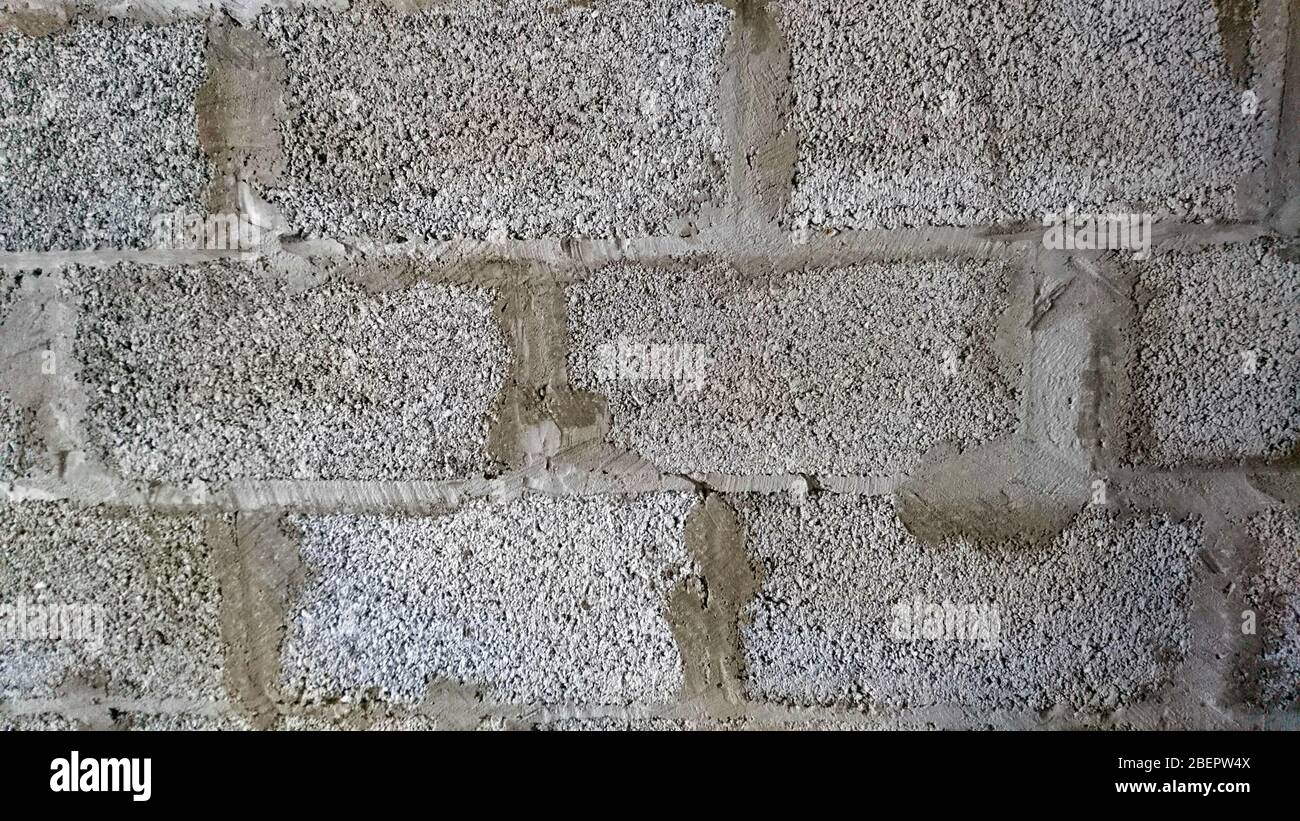 cinder block wall, cinder block wall texture Stock Photo