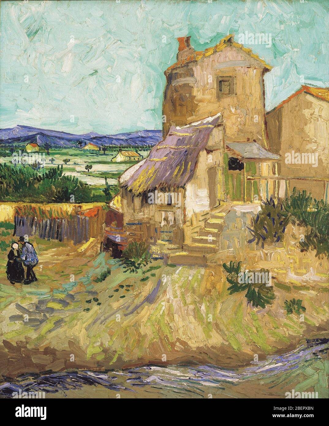 the Old Mill by Van Gogh 1888. the Albright–Knox Art Gallery in New York Stock Photo
