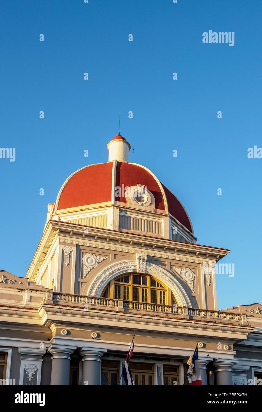 Palacio de Gobierno, detailed view, Cienfuegos, Cienfuegos Province, Cuba Stock Photo