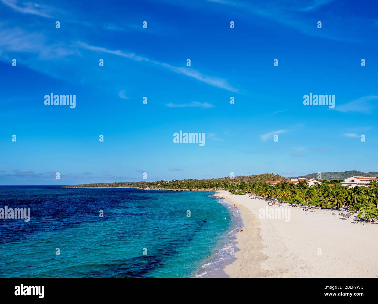 Playa Esmeralda, elevated view, Holguin Province, Cuba Stock Photo - Alamy