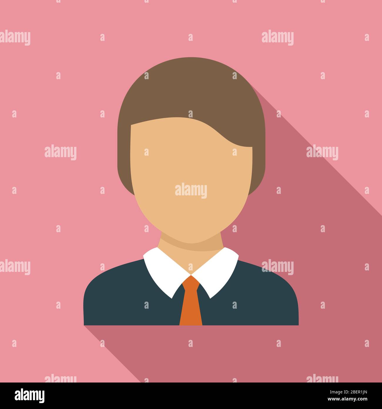 School boy icon. Flat illustration of school boy vector icon for web ...
