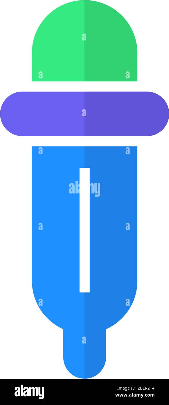 pipette icon flat design vector Stock Vector