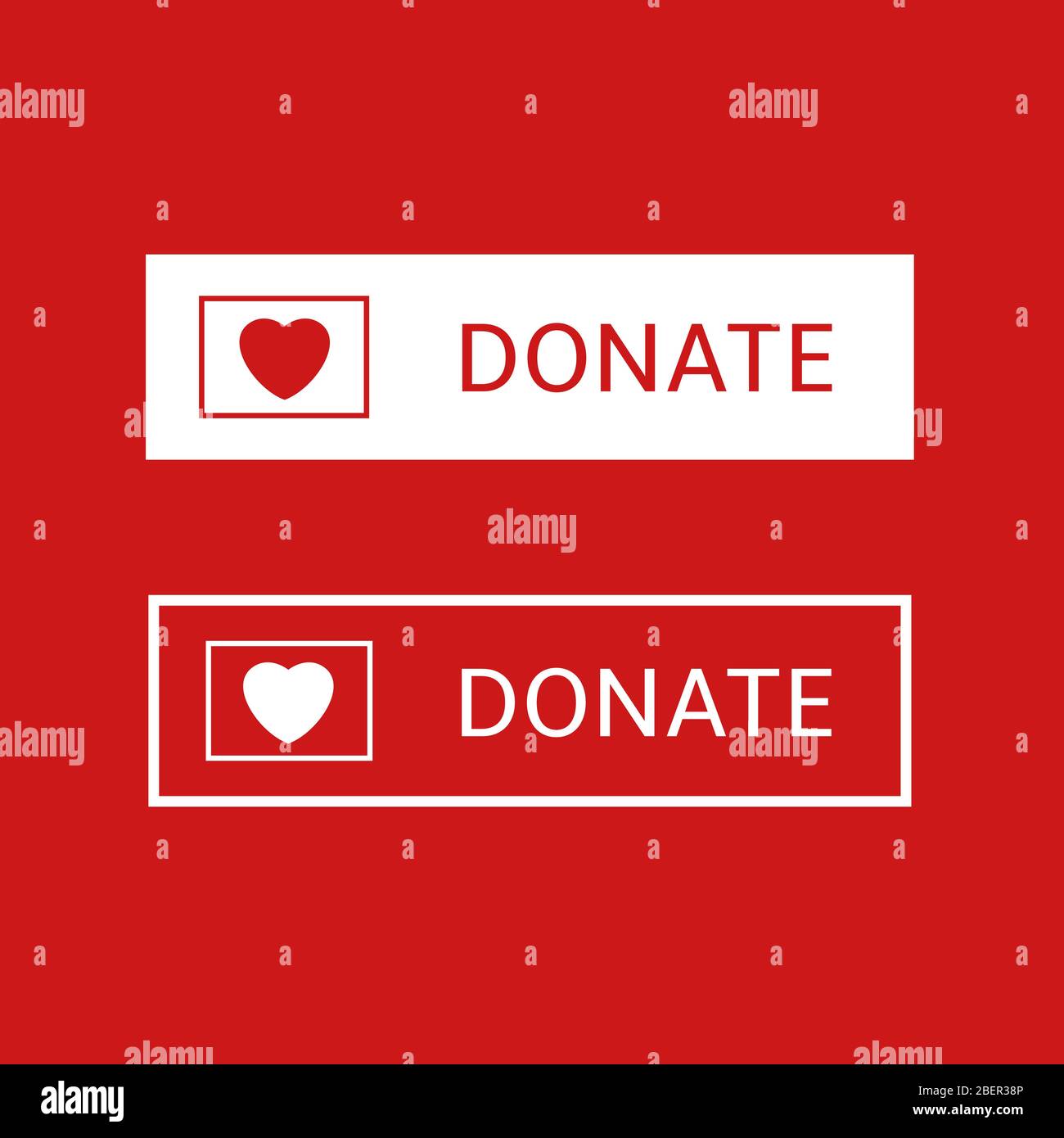 Please Donate and Give Green Sign Set Stock Vector Image & Art - Alamy