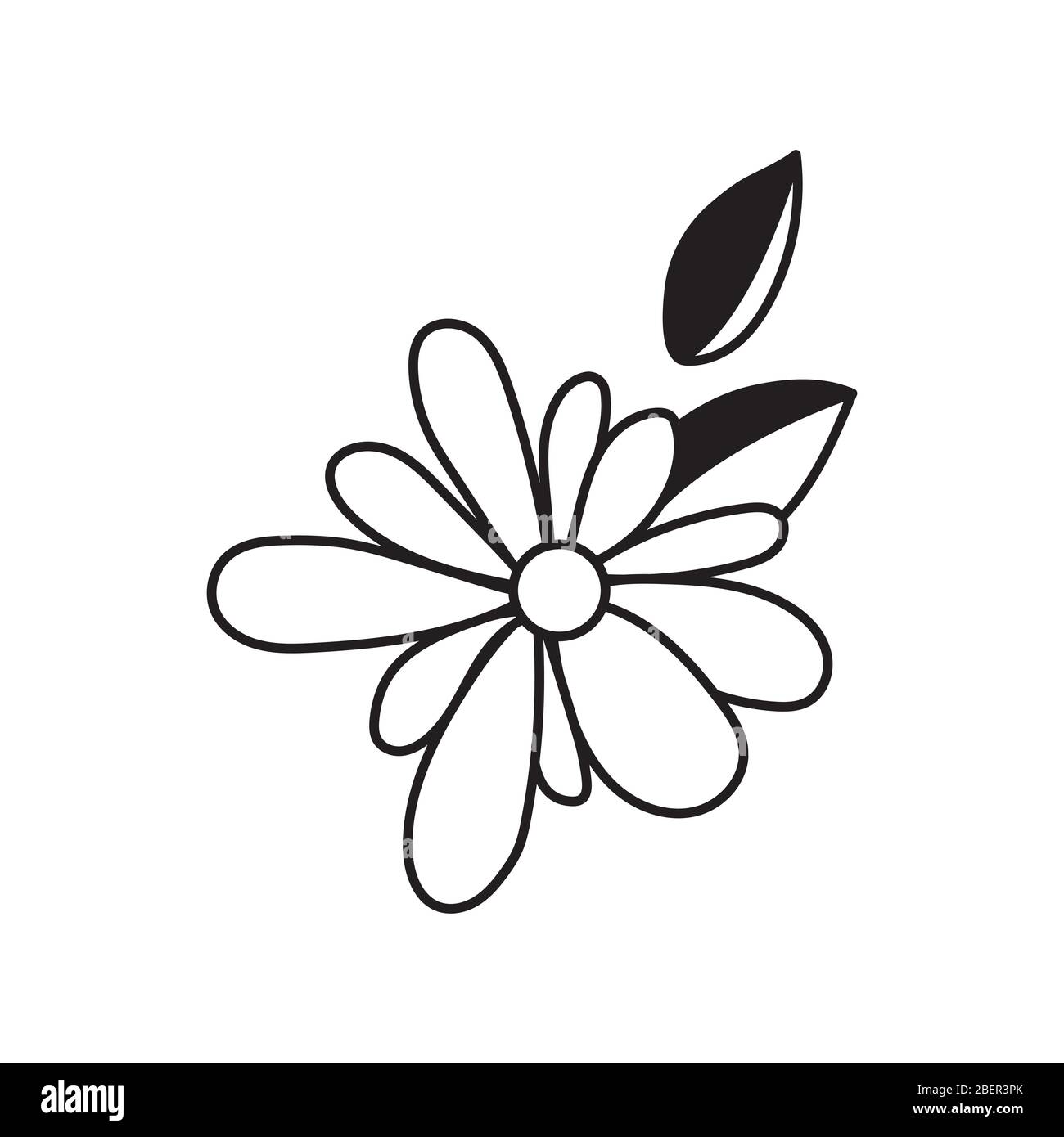 Flower Icon in trendy flat style isolated on background. Spring symbol ...