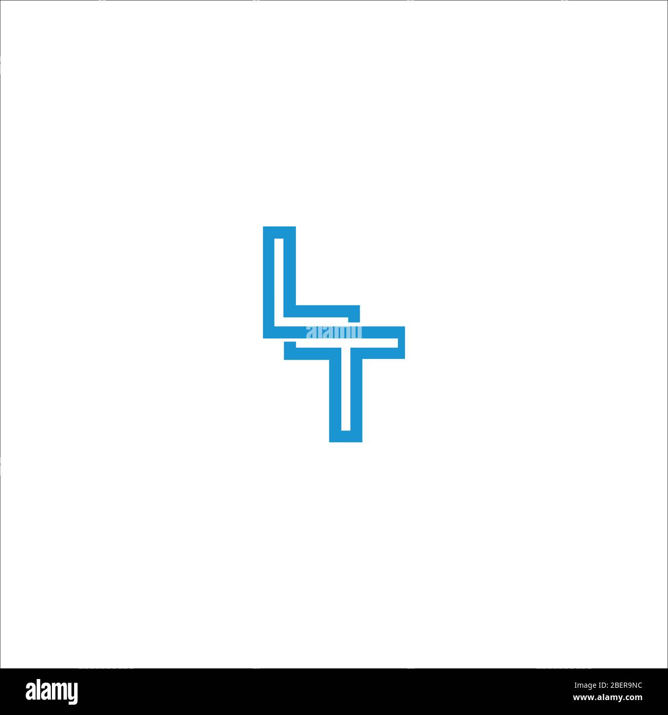 Initial letter lt logo or tl logo vector design template Stock Vector ...