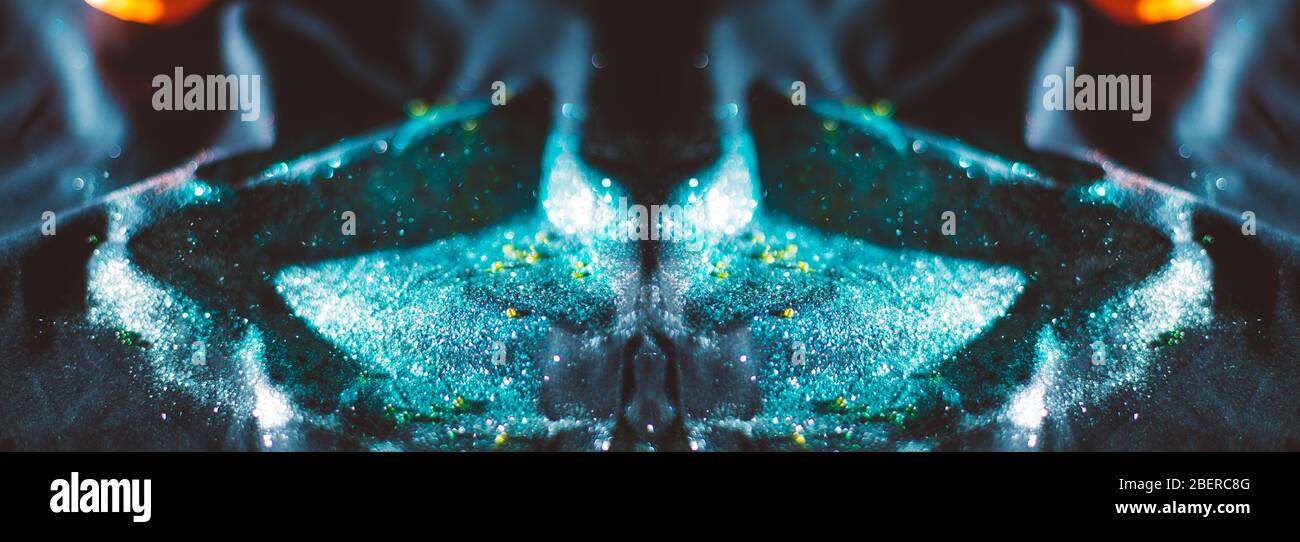 Abstract form bokeh dancing form shapes Stock Photo